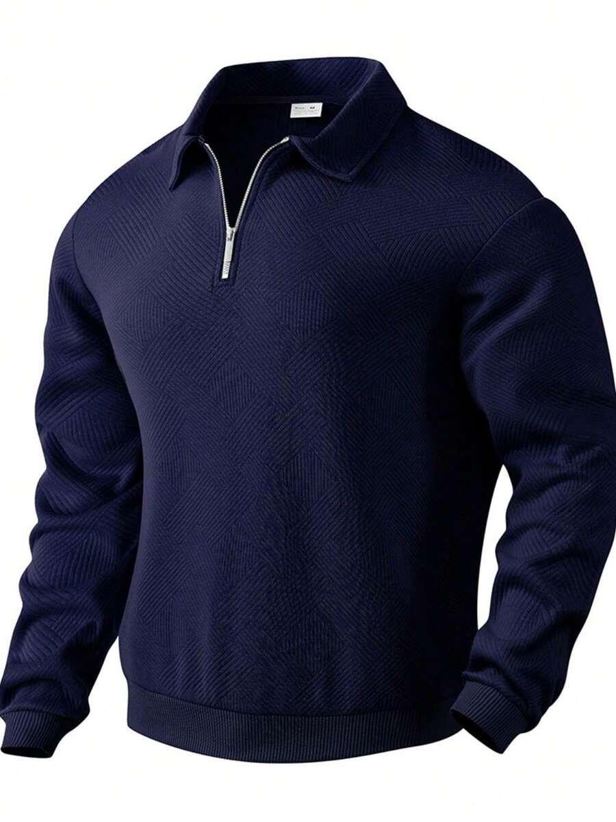 granatowa bluza kołnierzyk 