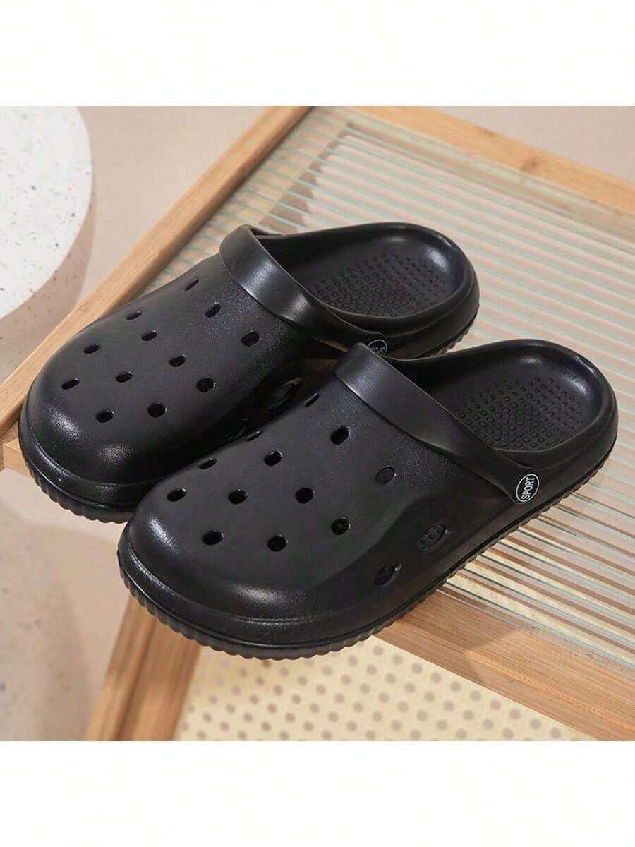 czarne klapki casual