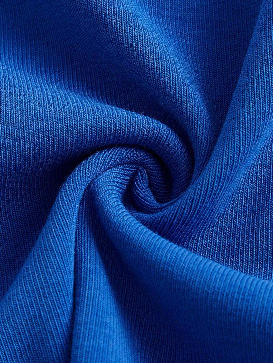 NIEBIESKI TOP NA RAMIĄCZKACH 