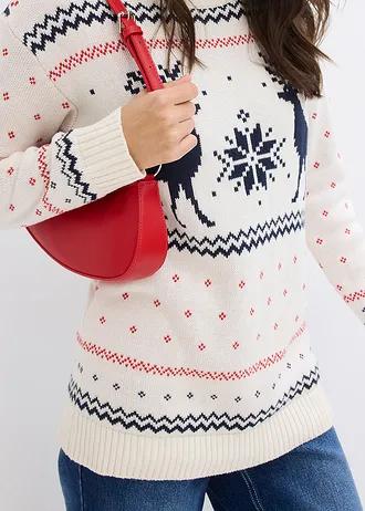 SWETER Z ZIMOWYM MOTYWEM