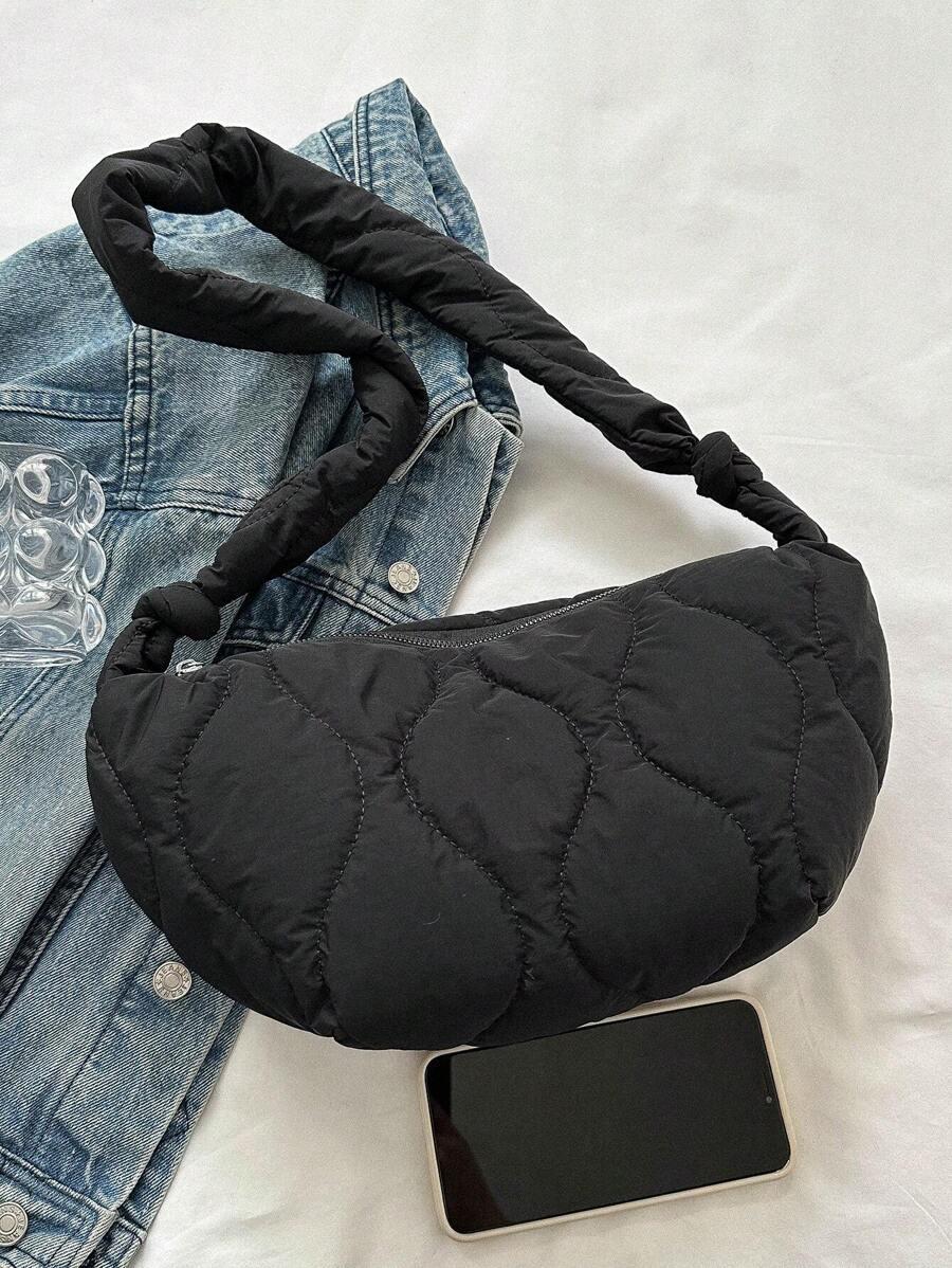 czarna torebka zip
