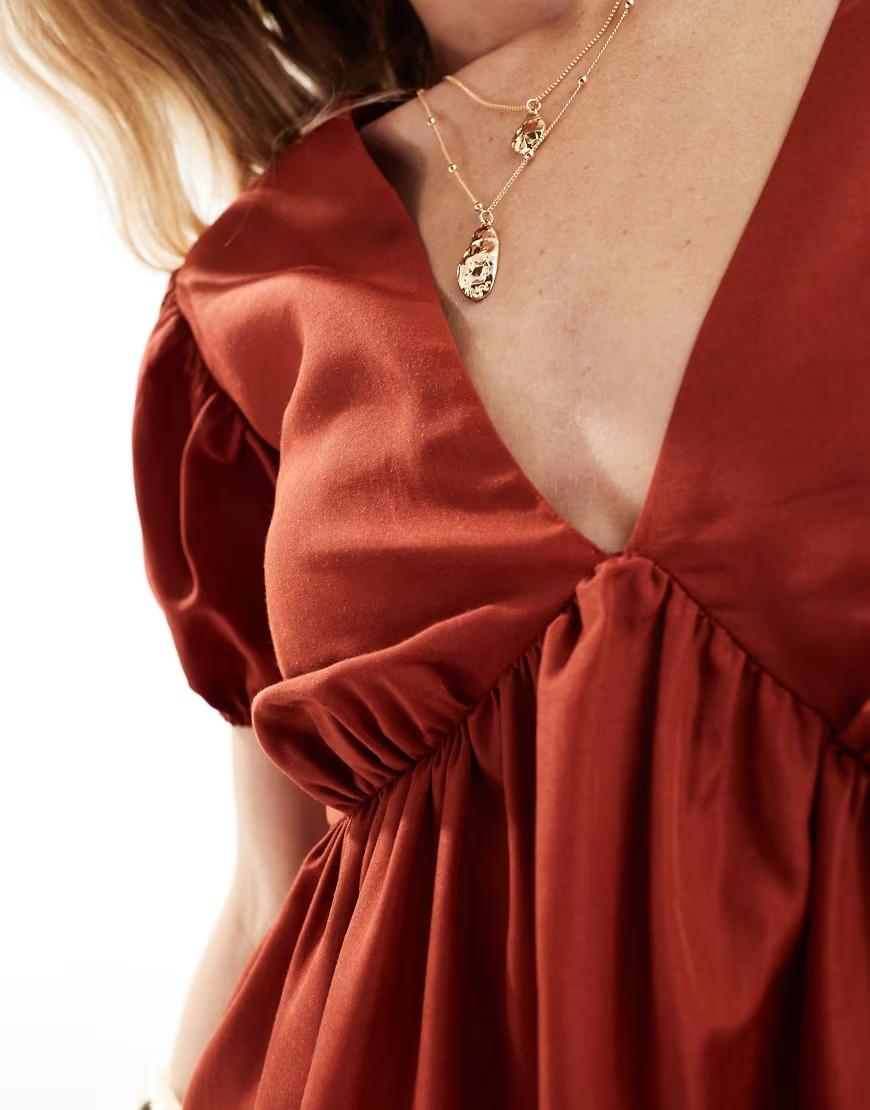 MINI SUKIENKA V-NECK