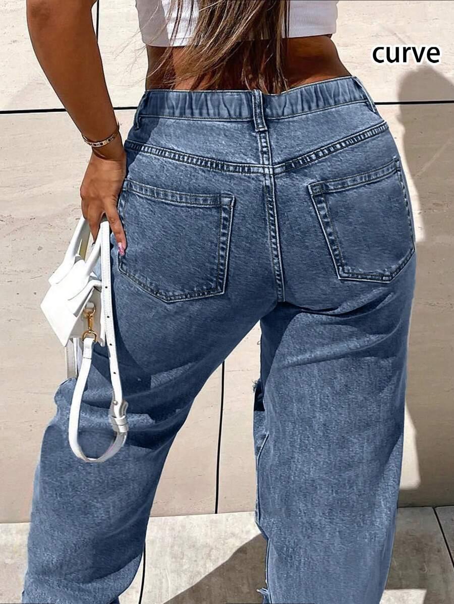 NIEBIESKIE SPODNIE JEANS