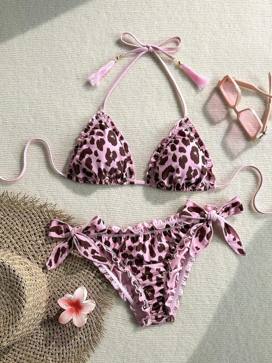 DWUCZĘŚCIOWY STRÓJ KĄPIELOWY ANIMAL PRINT