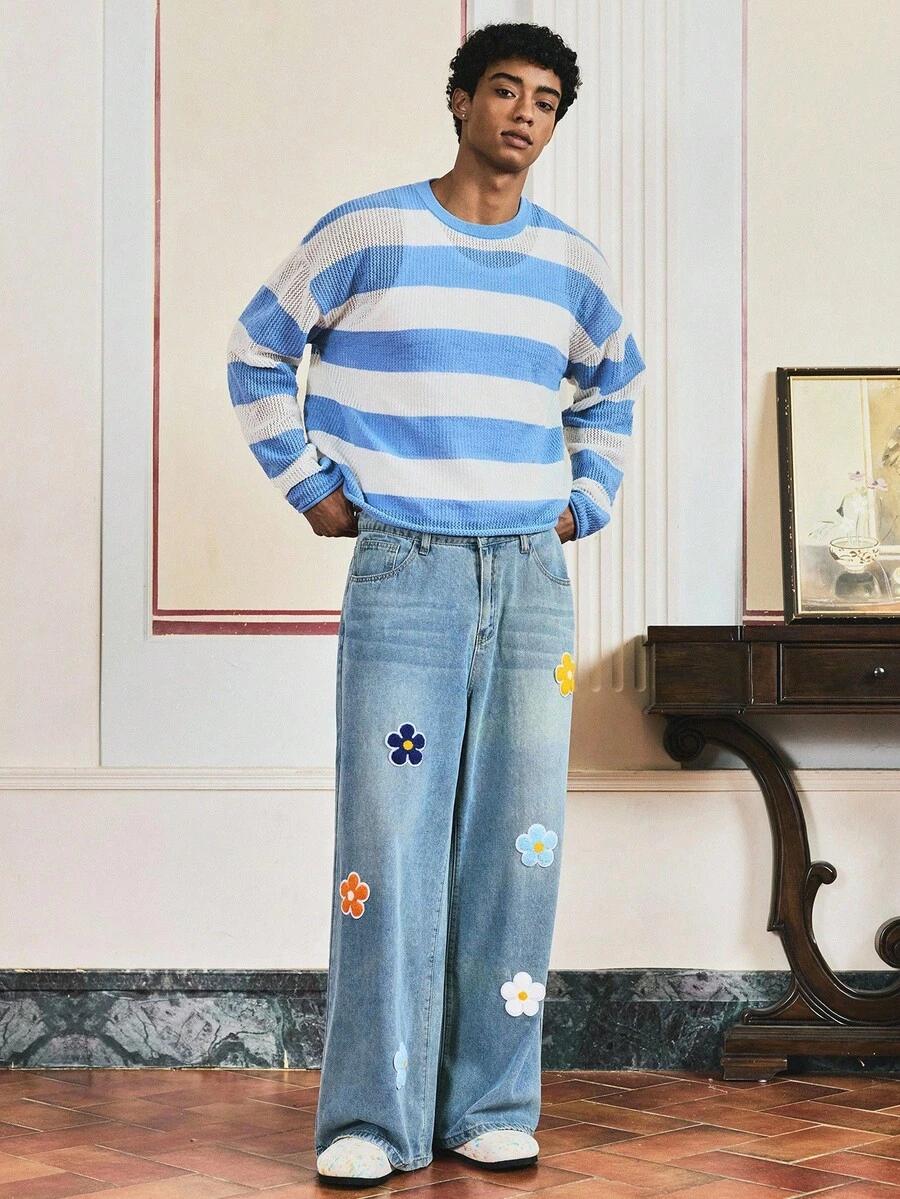 SWETER MĘSKI W PASKI