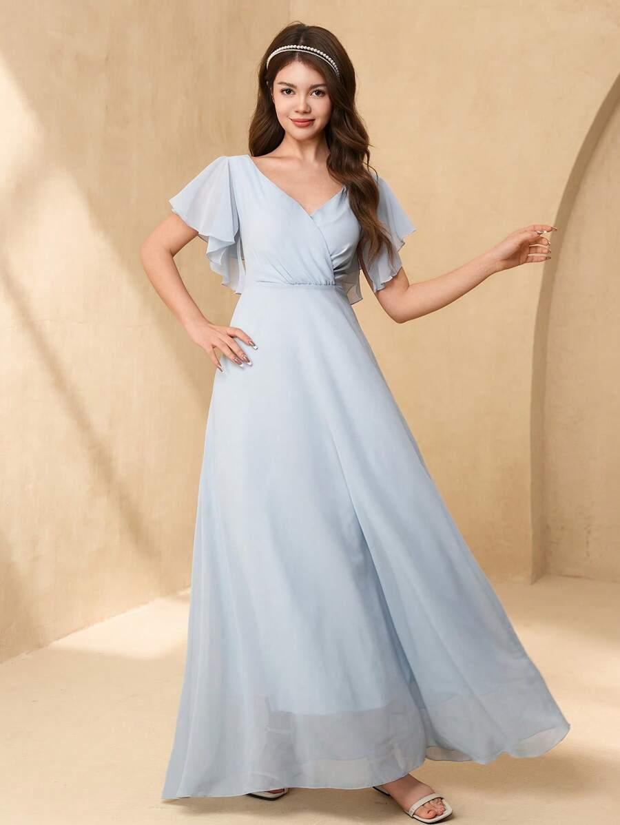 NIEBIESKA MAXI SUKIENKA