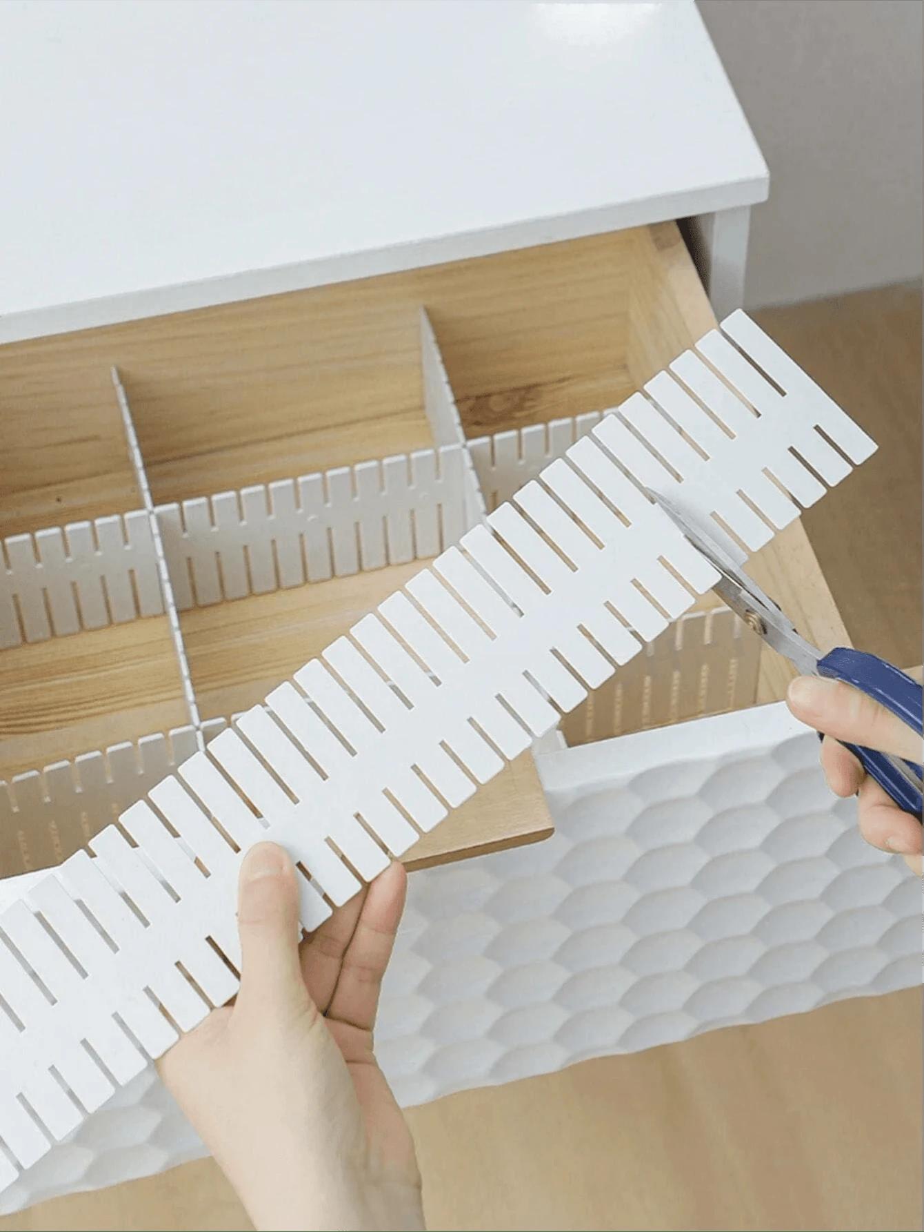 różowe przegródki do szuflad 4-pack