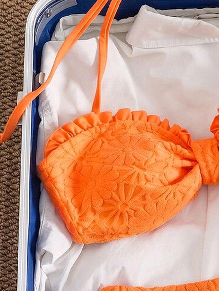 POMARAŃCZOWY STRÓJ KĄPIELOWY