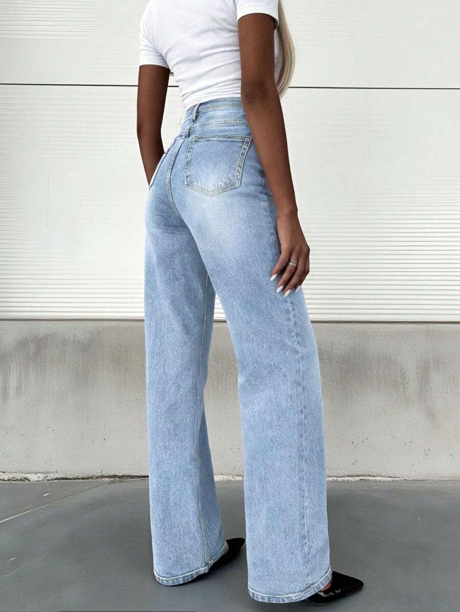 NIEBIESKIE SPODNIE JEANS