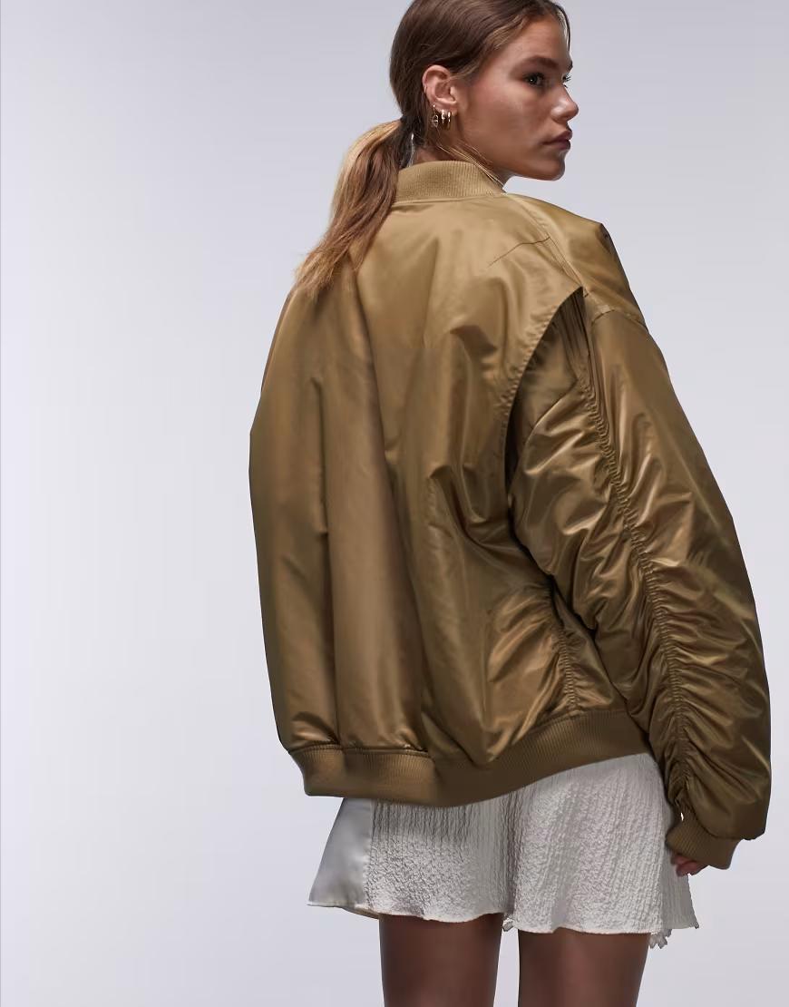 kurtka bomber khaki