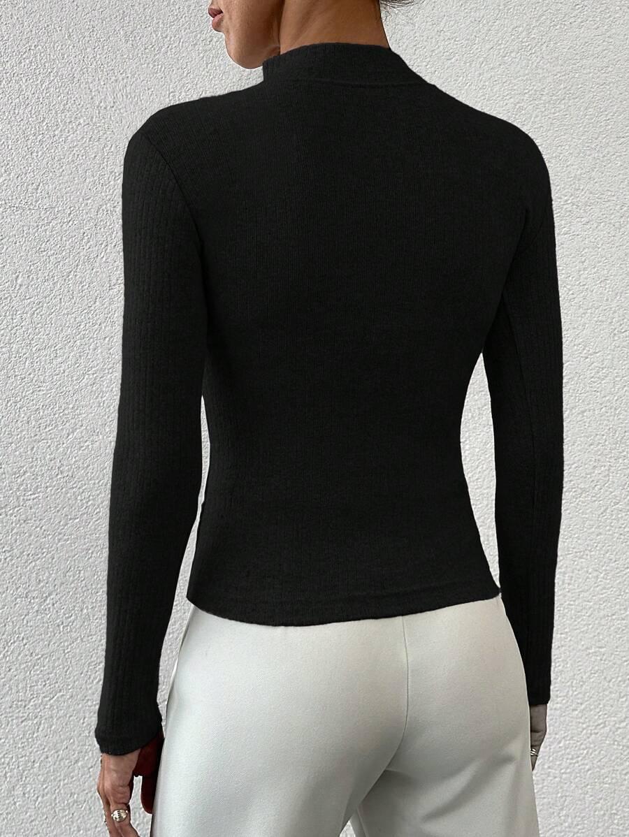 CZARNY SWETER GOLF PRĄŻKI