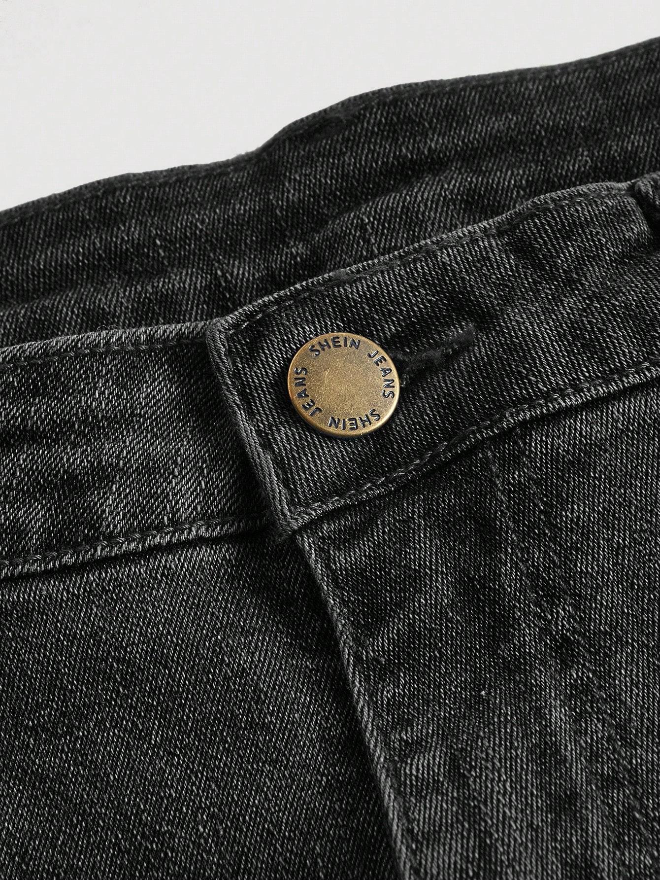 czarne spodnie jeans 