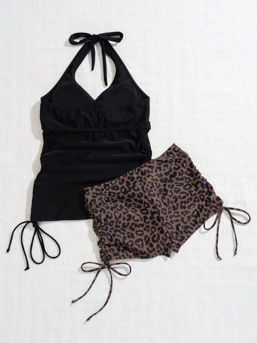 kostium kąpielowy 2 częściowy animal print 