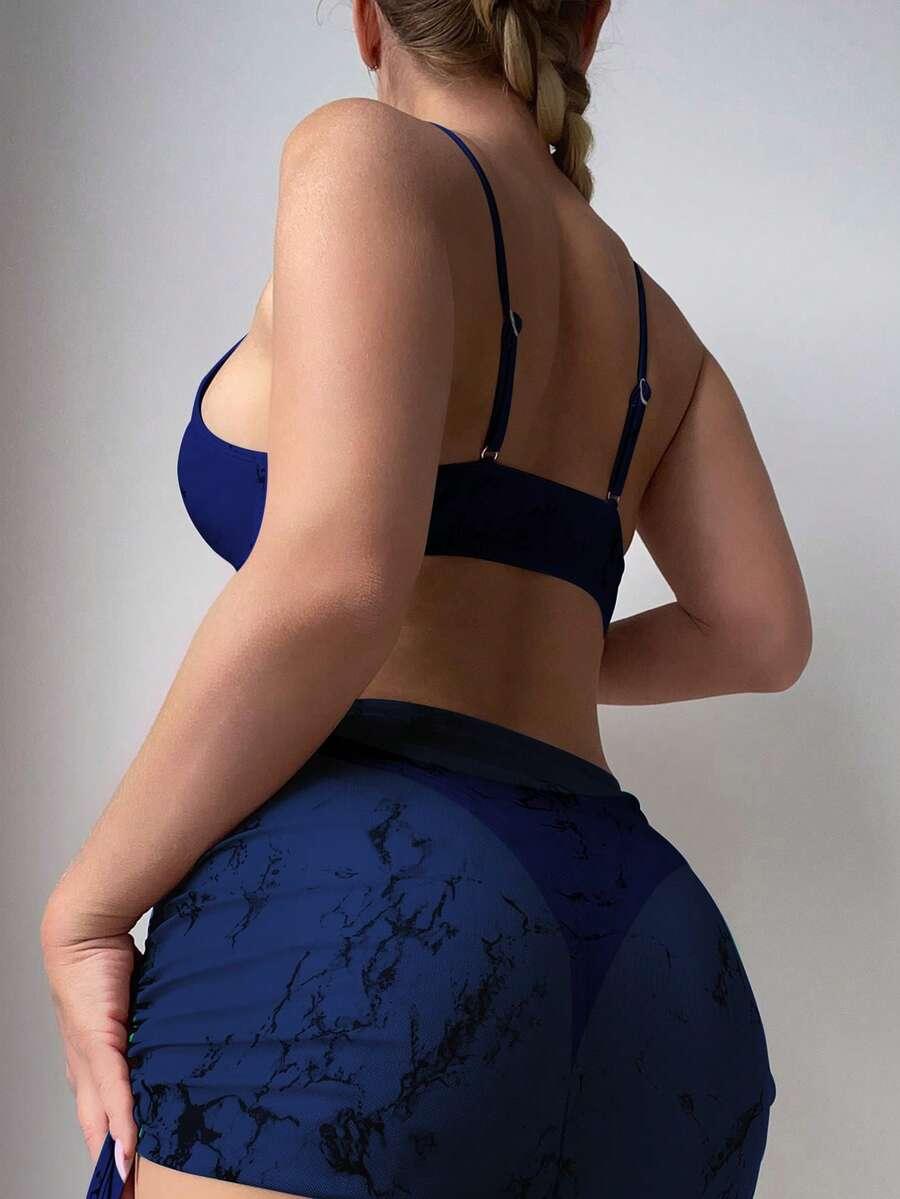 TRZYCZĘŚCIOWY KOMPLET BIKINI PRINT