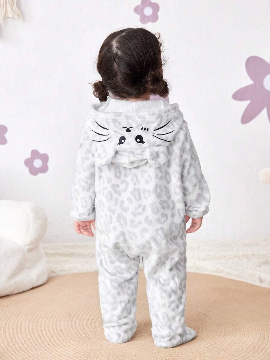 fluffy kombinezon piżama zip 