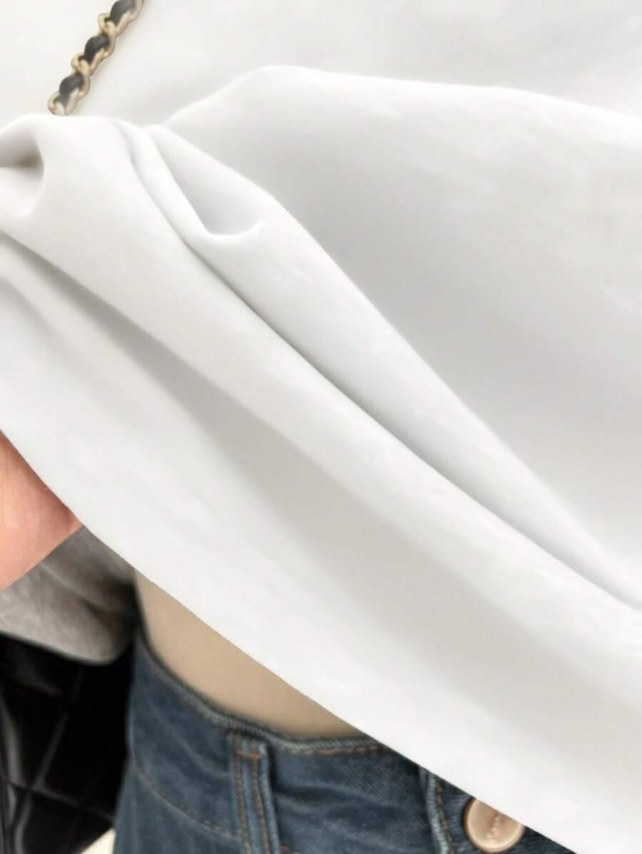 biały t-shirt wisienki 