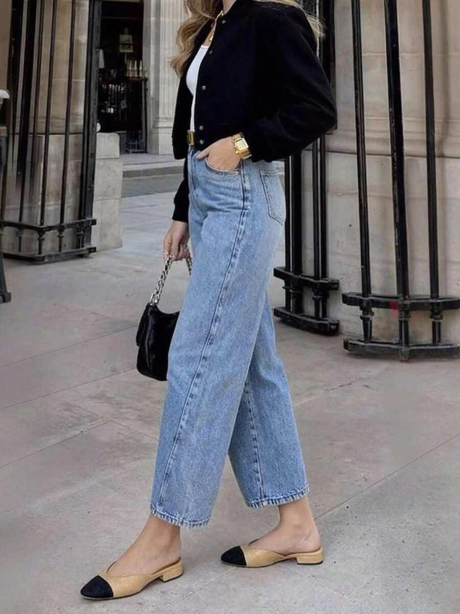 NIEBIESKIE SPODNIE JEANS