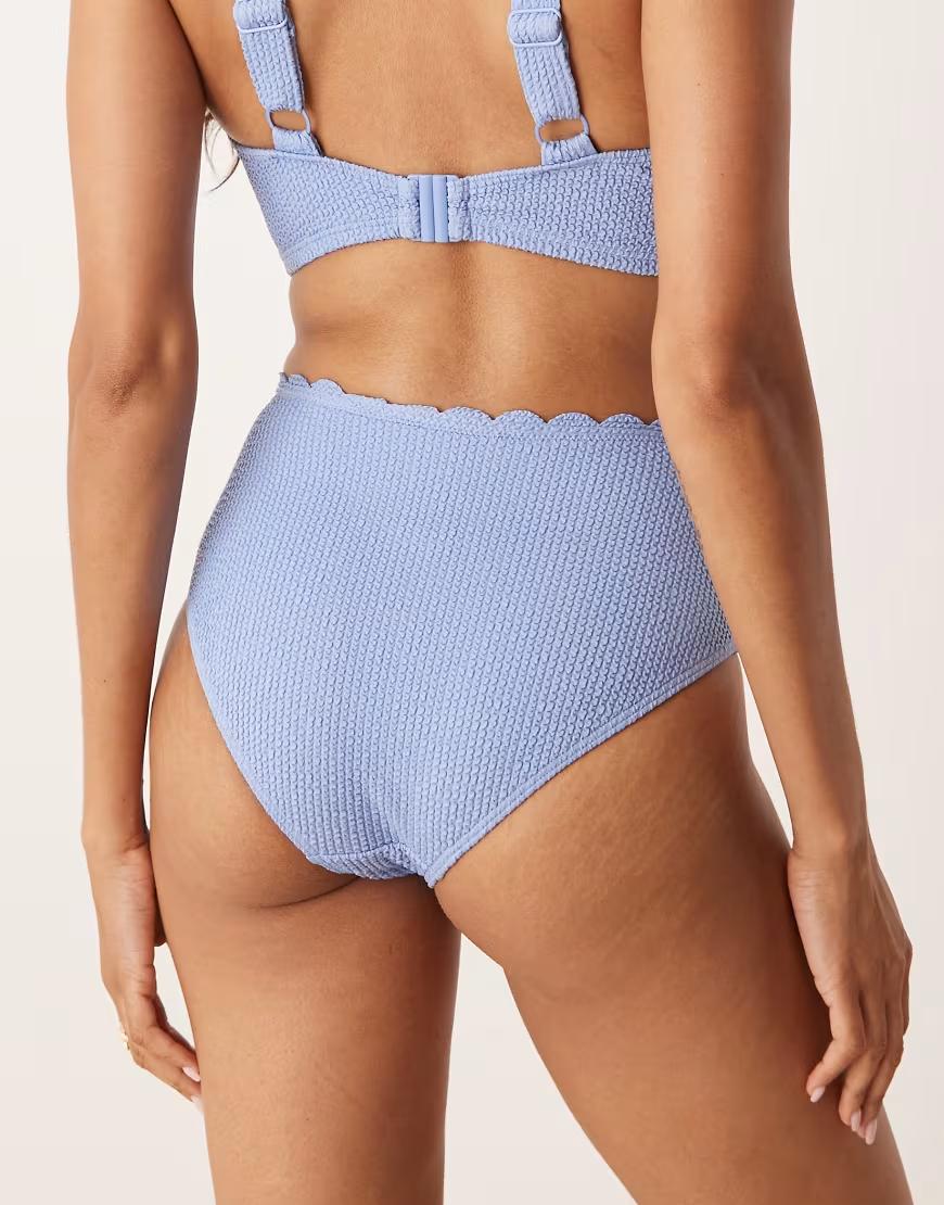 NIEBIESKI DÓŁ OD BIKINI TEKSTURA 