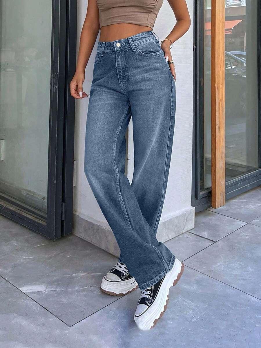 NIEBIESKIE SPODNIE JEANS