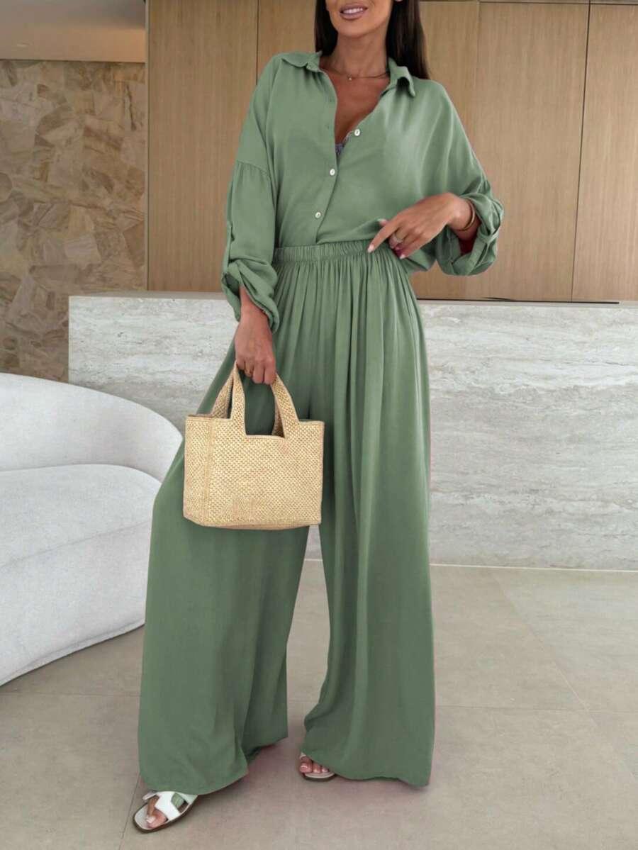 zielone spodnie casual