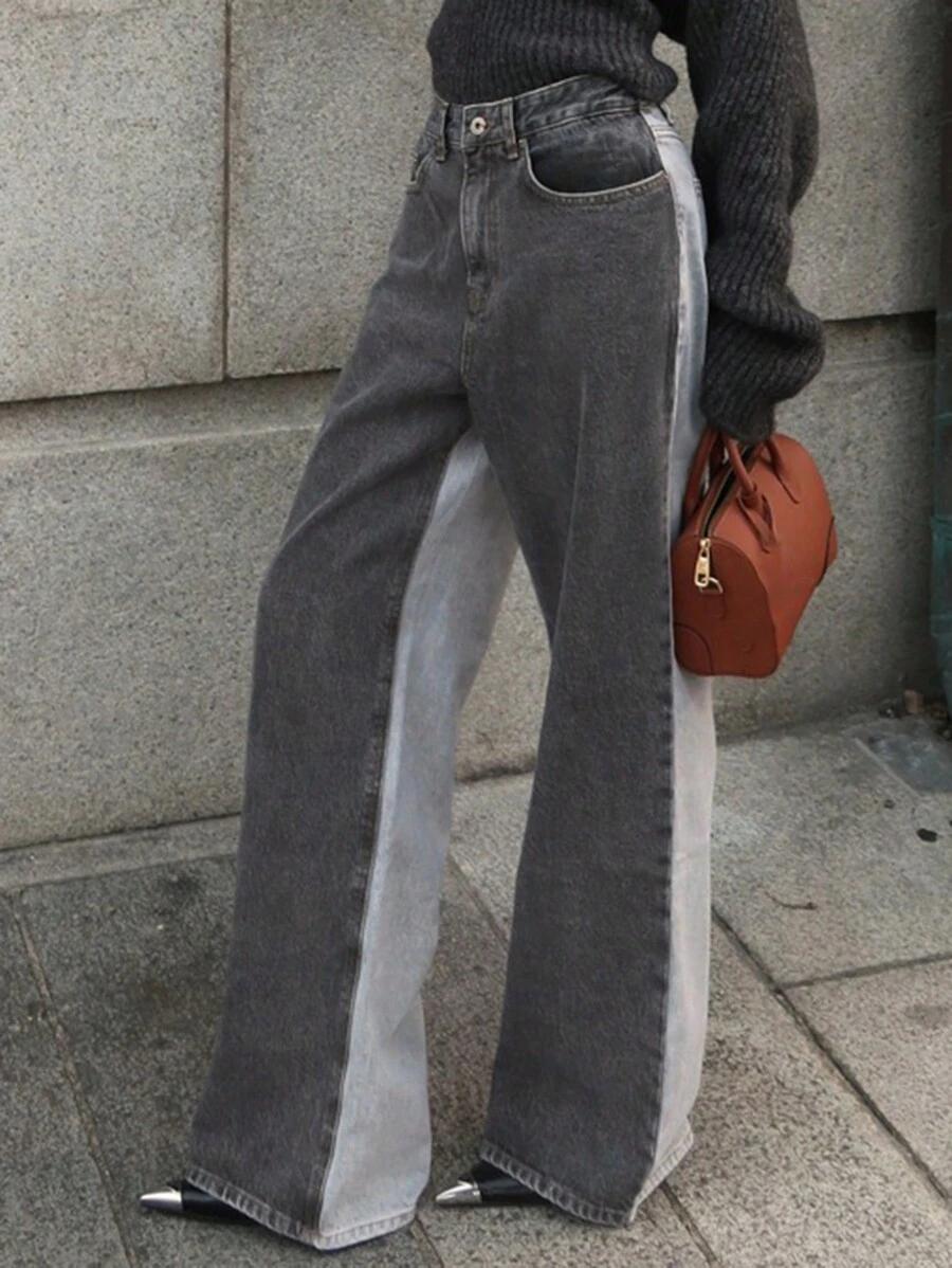 szare spodnie jeans