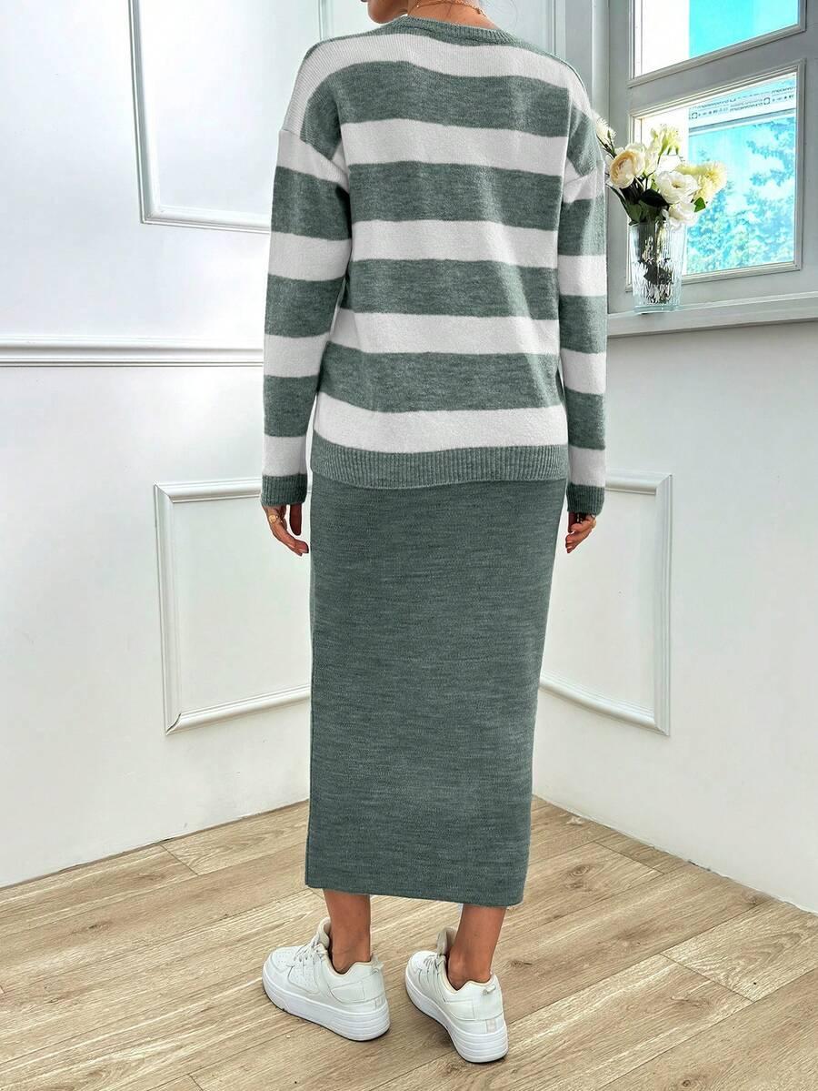 sweter spódnica komplet