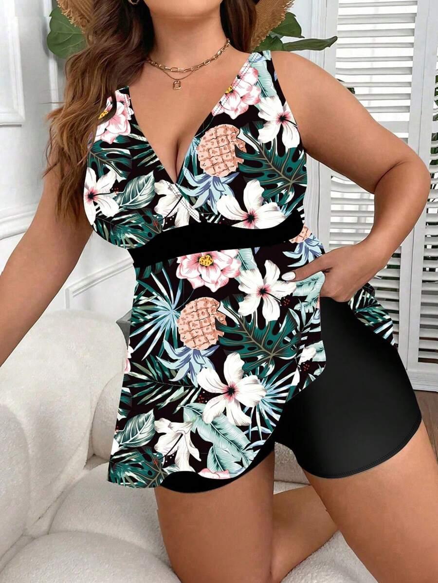 DWUCZĘŚCIOWY STRÓJ KĄPIELOWY TROPICAL PRINT