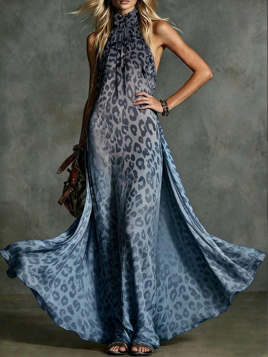 SUKIENKA MAXI ANIMAL PRINT
