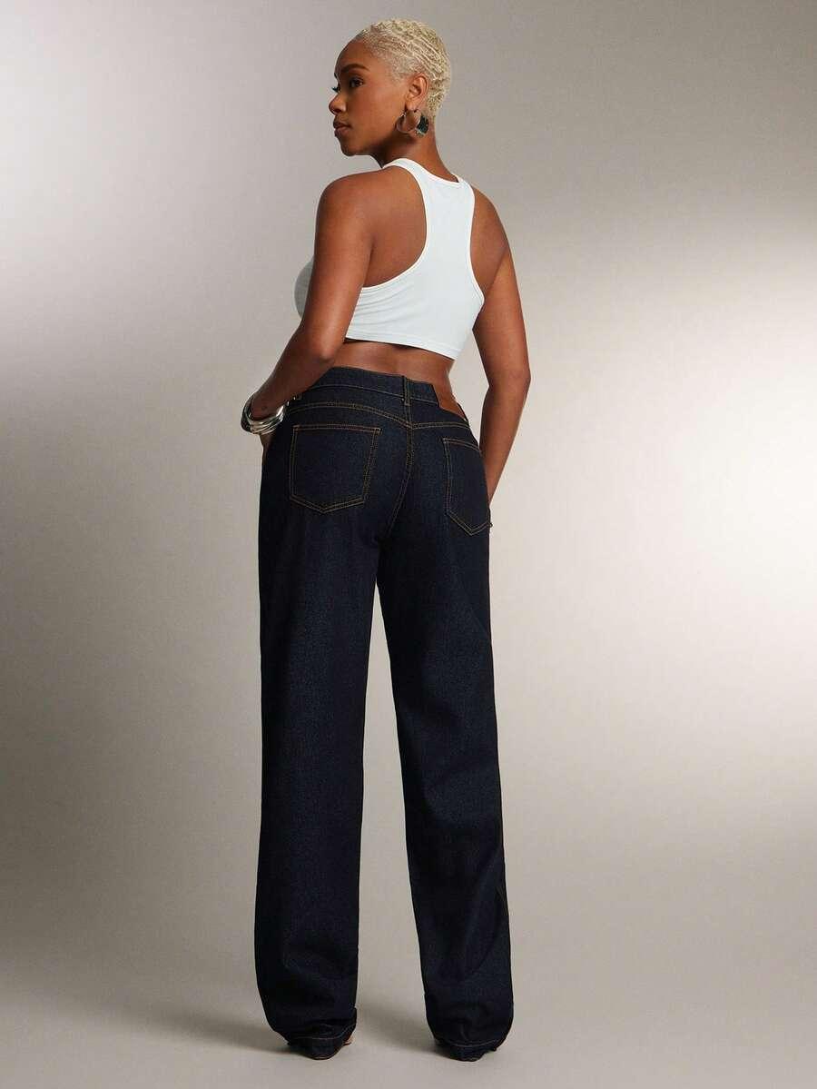 spodnie prosta nogawka jeans