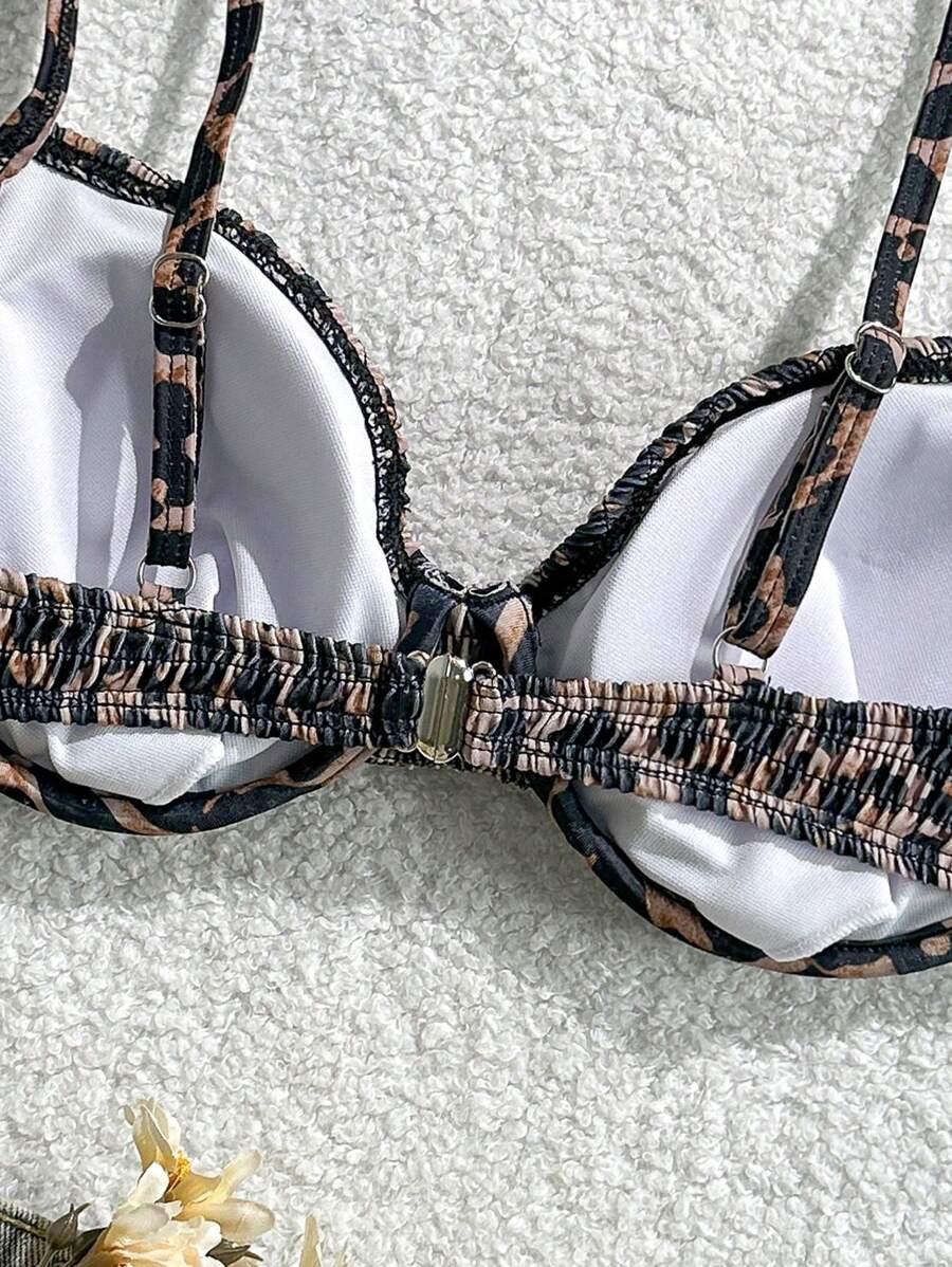 góra od bikini animal print