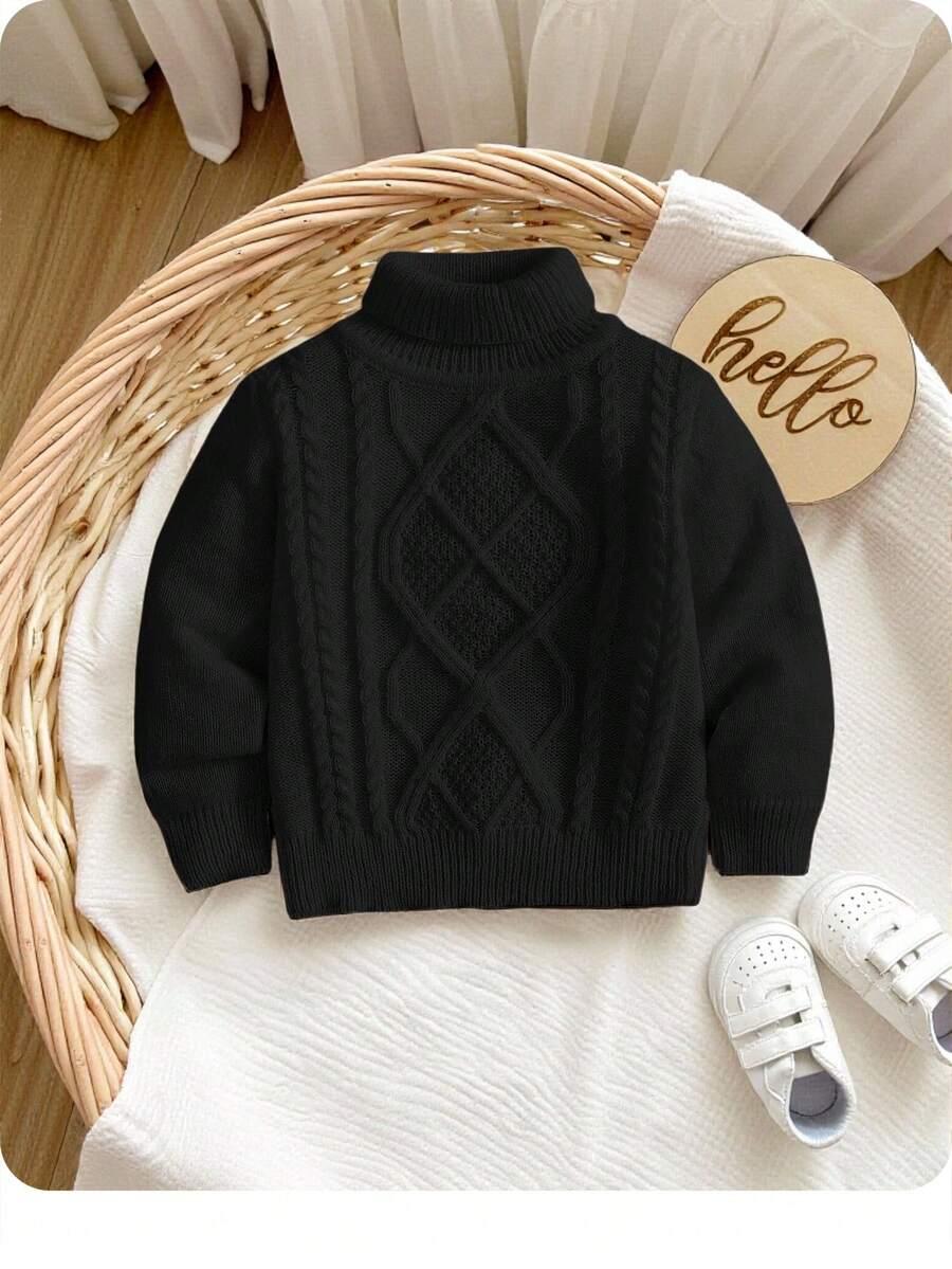 czarny sweter golf