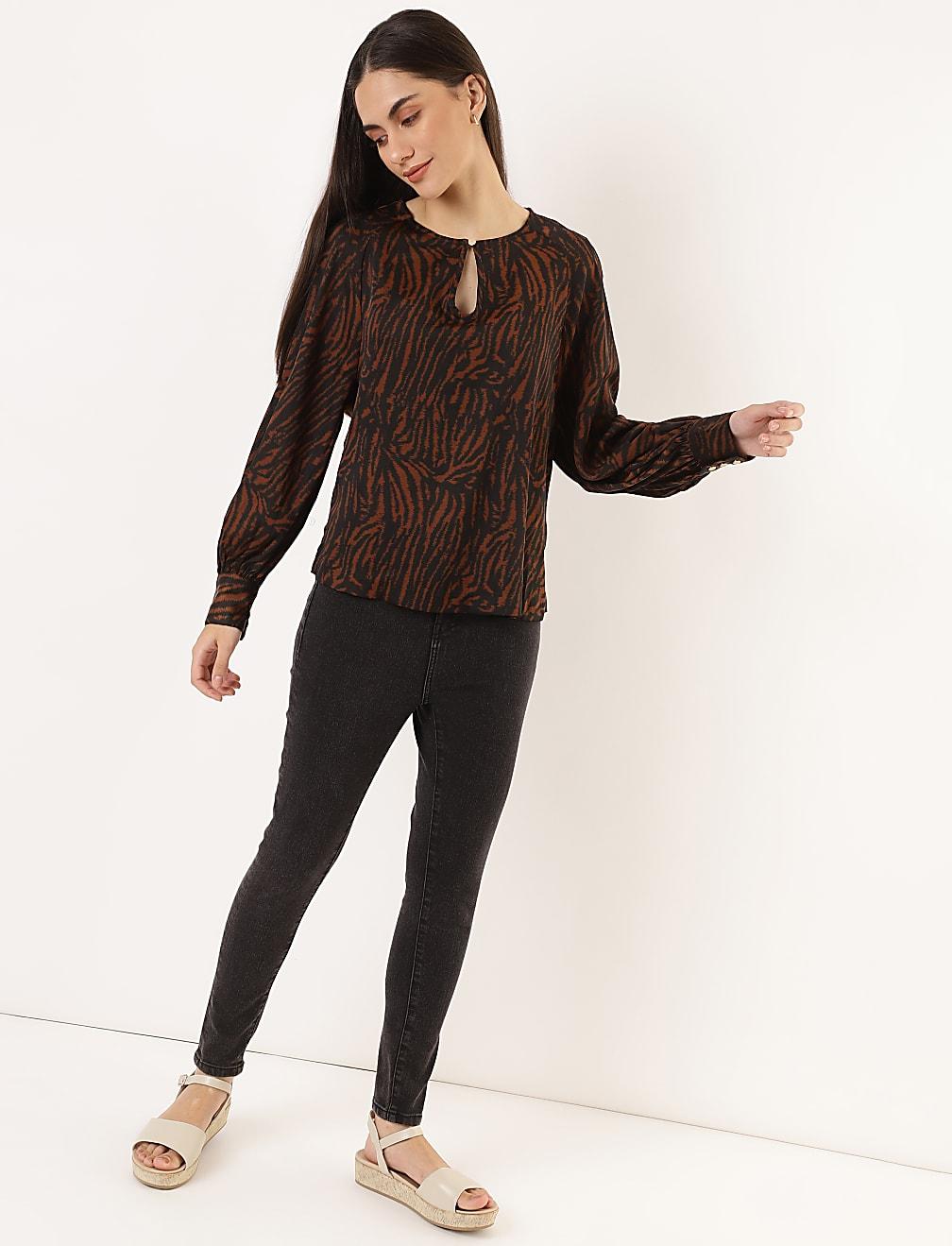 BLUZKA ANIMAL PRINT T41-2124K-XO