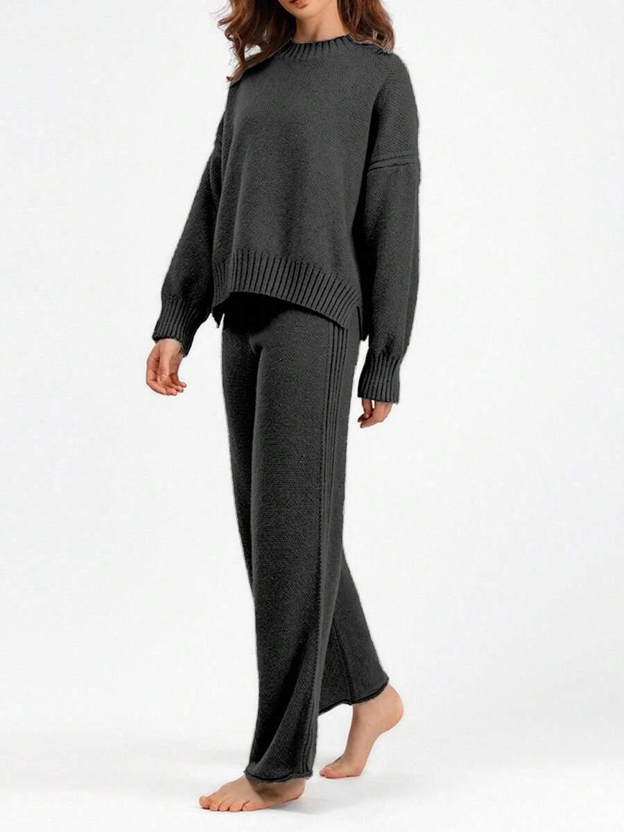 SWETER SPODNIE KOMPLET