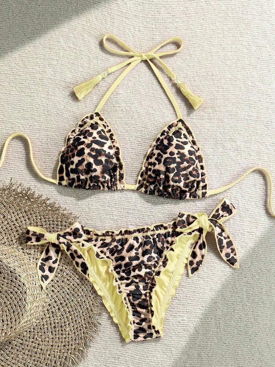 DWUCZĘŚCIOWY STRÓJ KĄPIELOWY ANIMAL PRINT