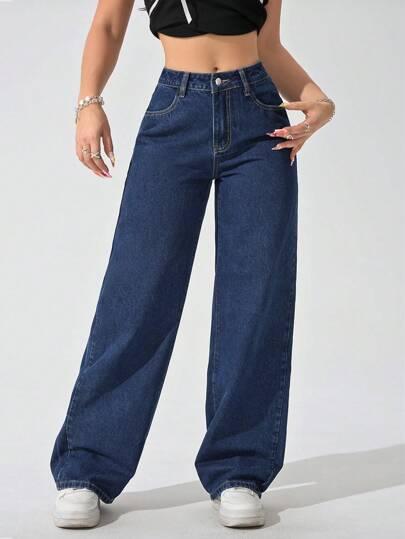 NIEBIESKIE SPODNIE JEANS