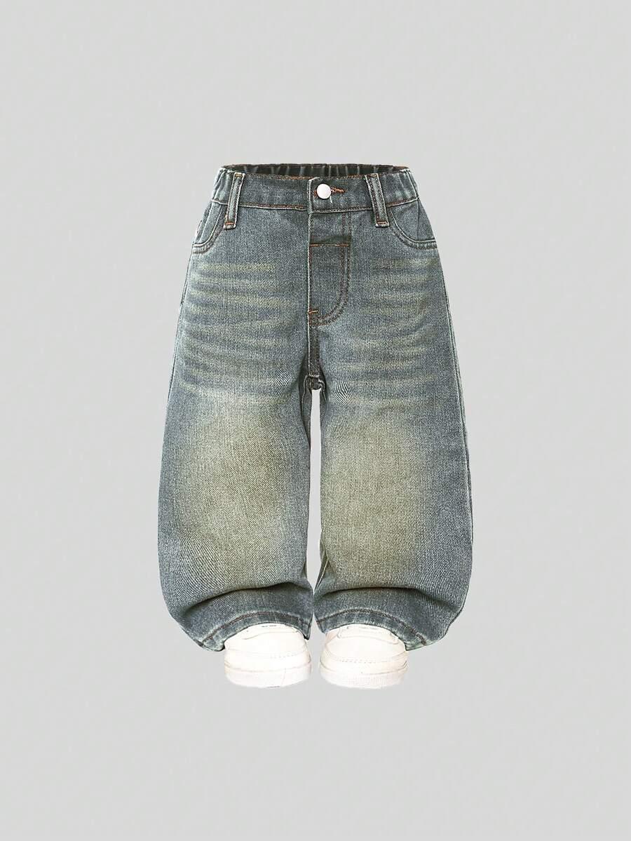 SPODNIE JEANS PROSTA NOGAWKA