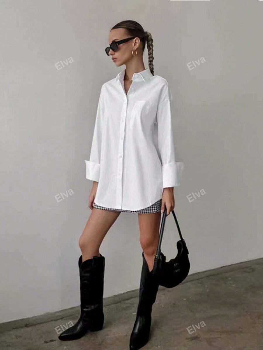  BIAŁA KOSZULA OVERSIZE