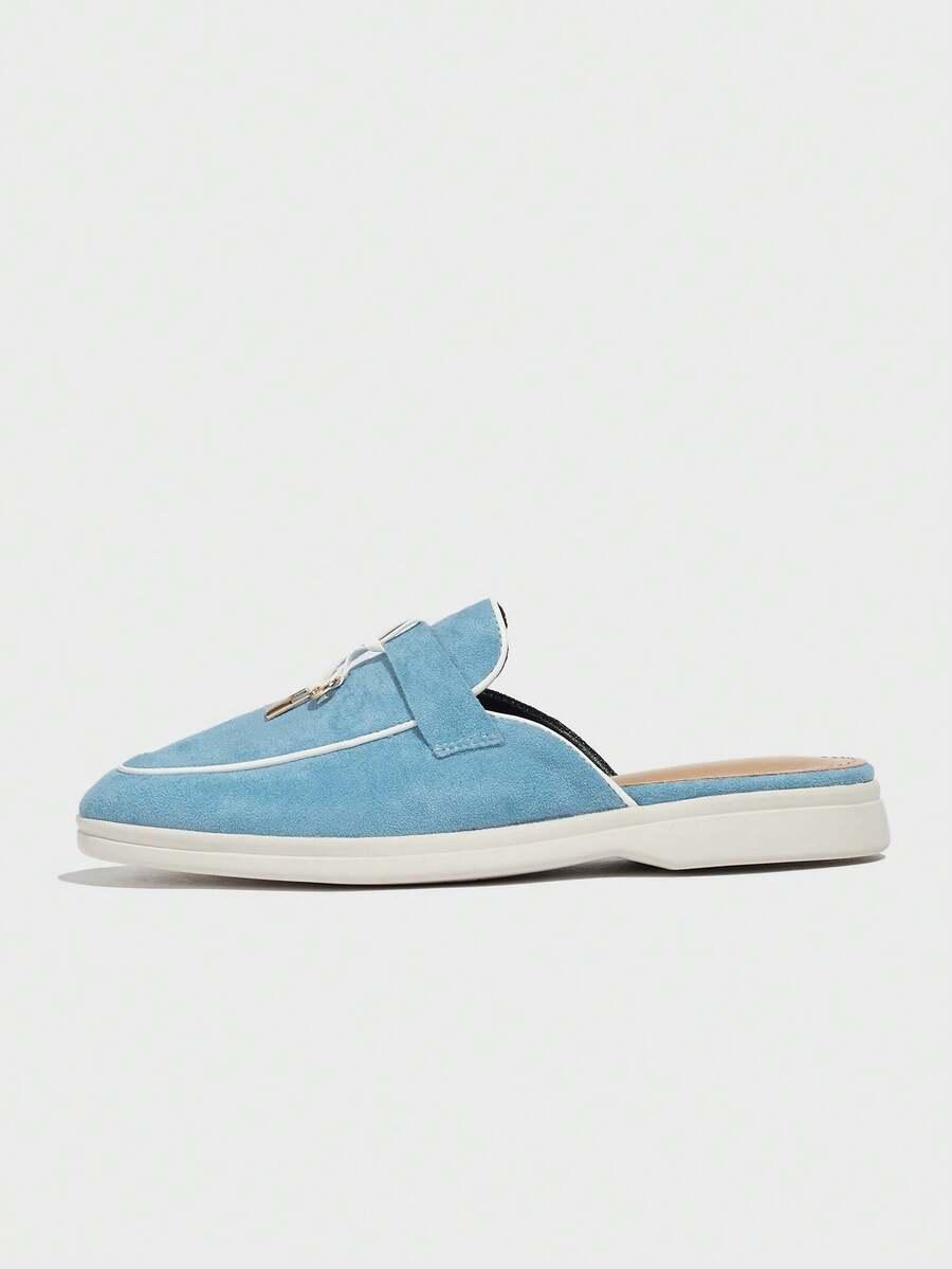 NIEBIESKIE PŁASKIE BUTY