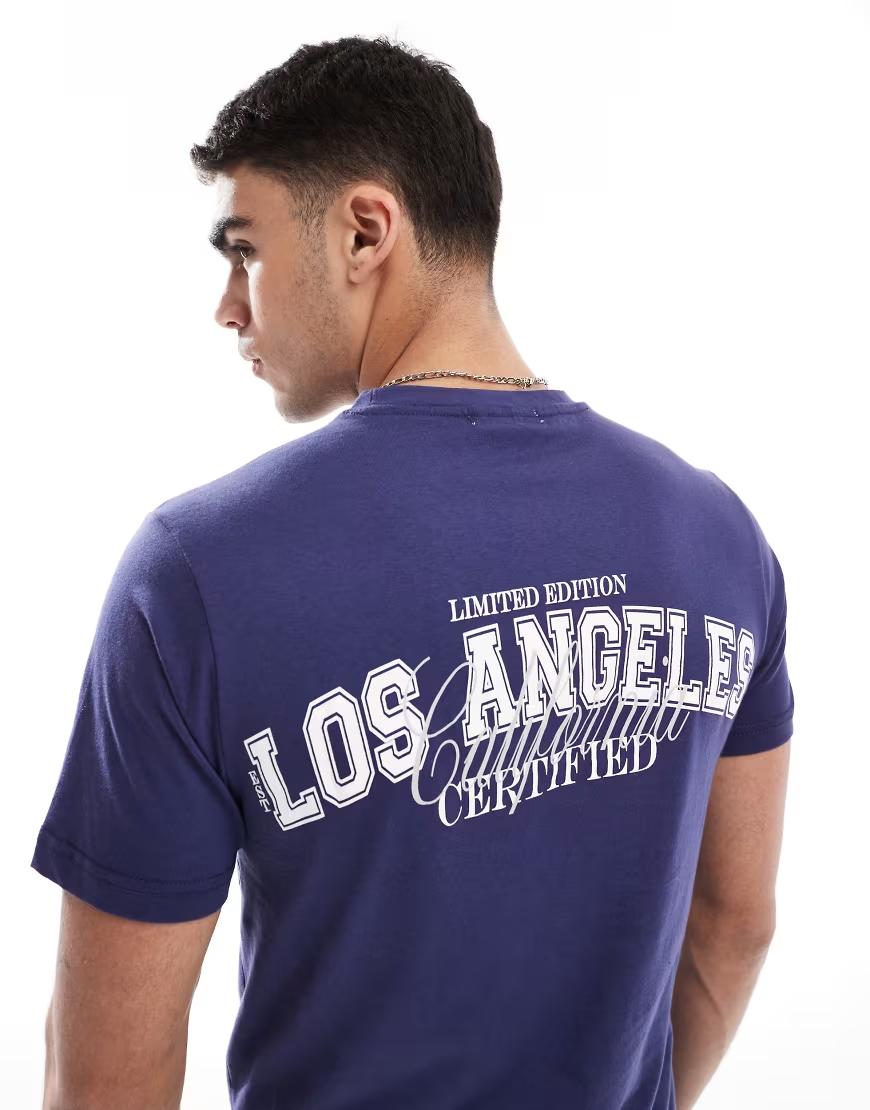 t-shirt napis Los Angeles