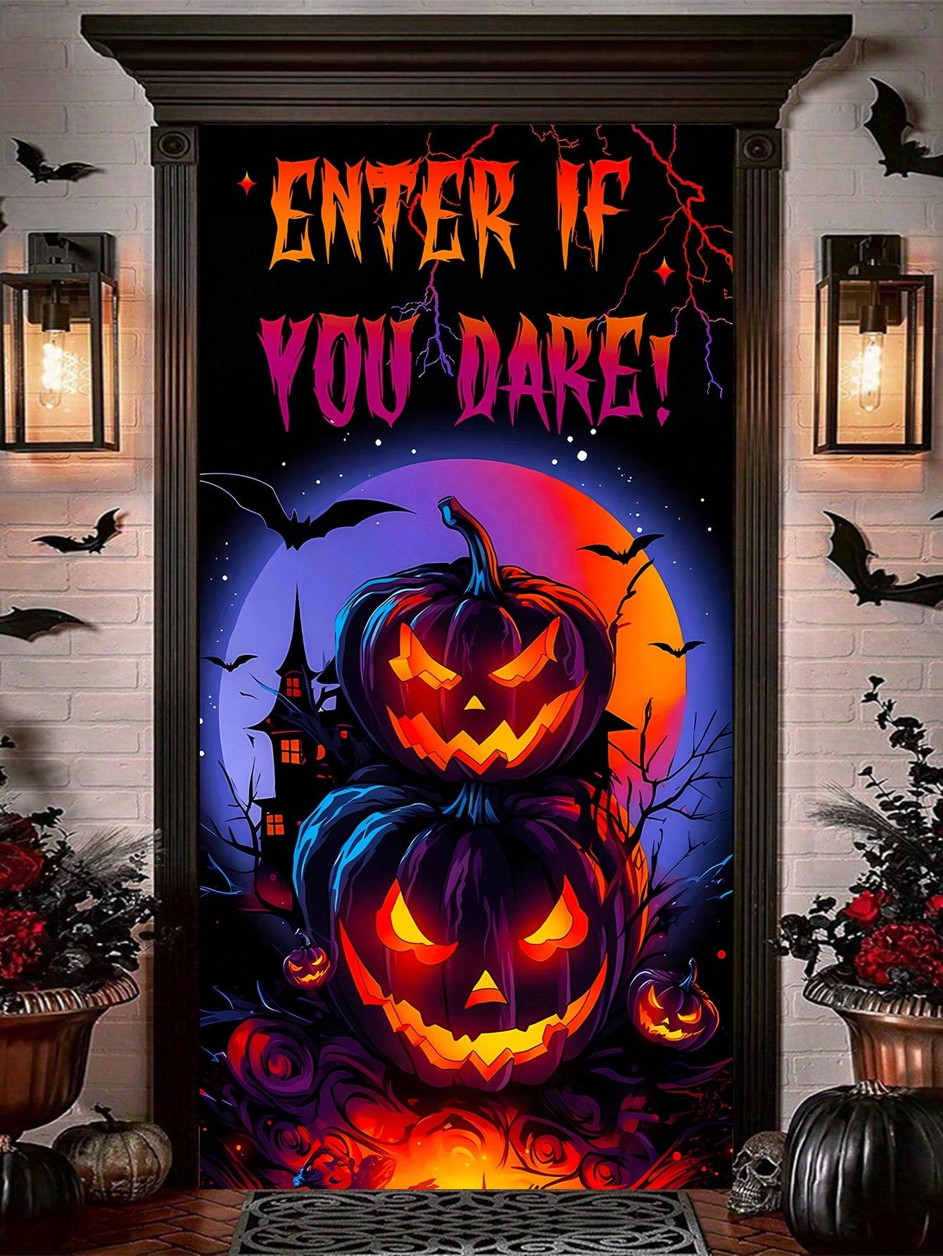 ZASŁONA NA HALLOWEEN Z NADRUKIEM 
