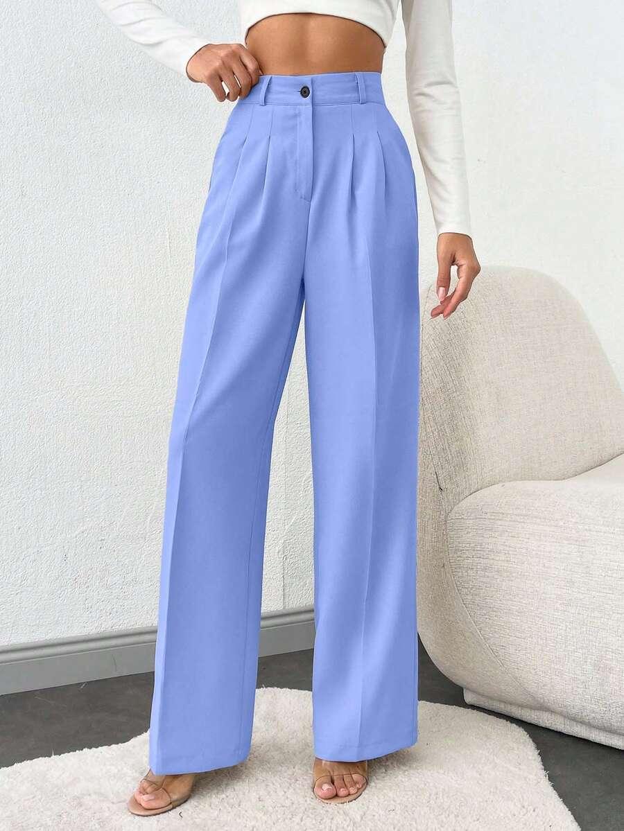 niebieskie spodnie casual