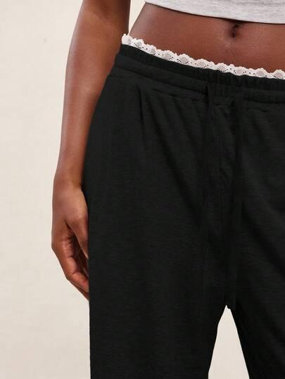 czarne SPODNIE prosa nogawka