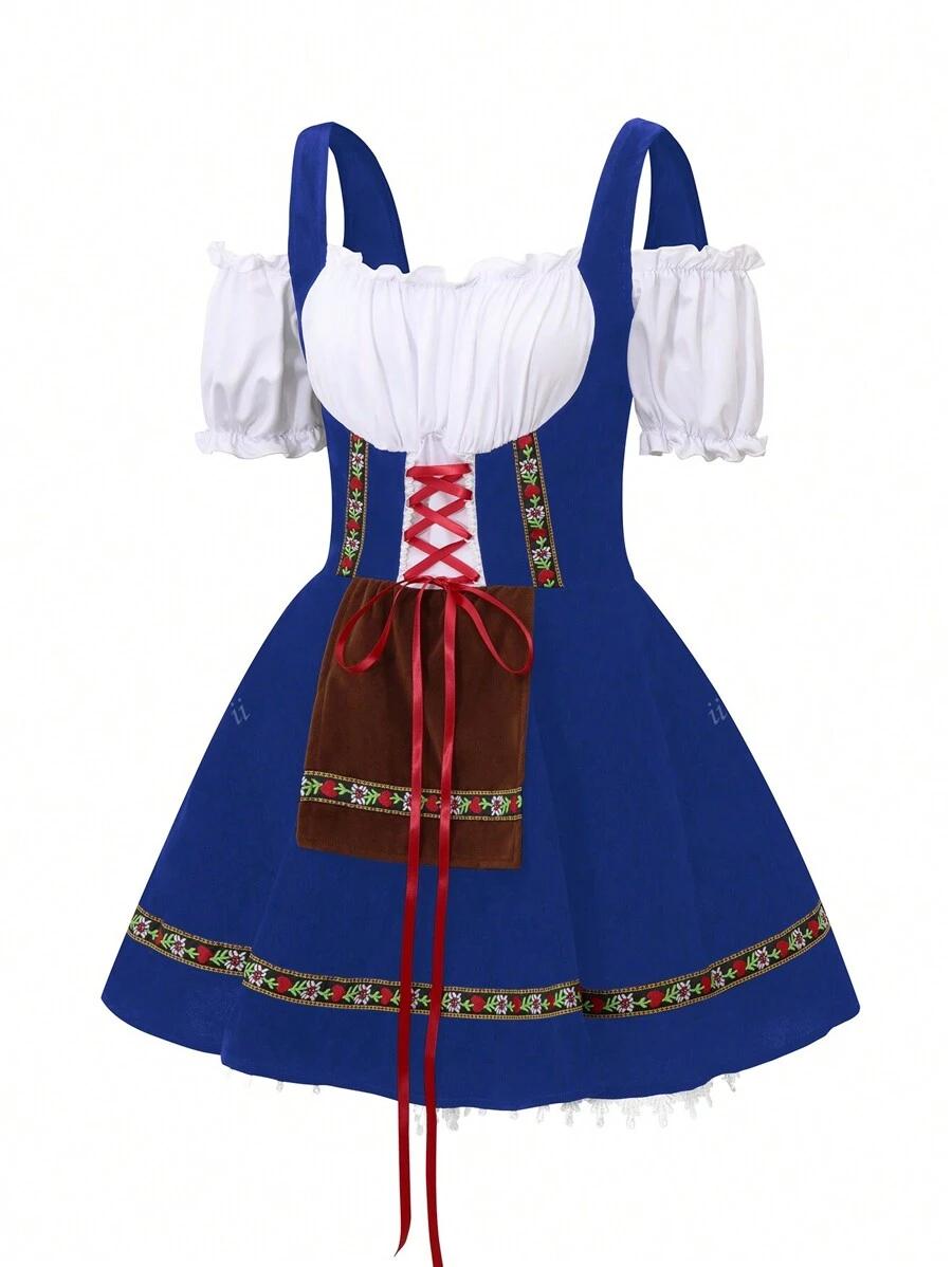 NIEBIESKA MINI SUKIENKA