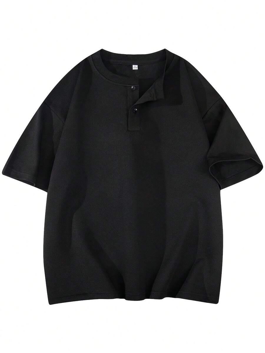 CZARNY T-SHIRT KRÓTKI RĘKAW