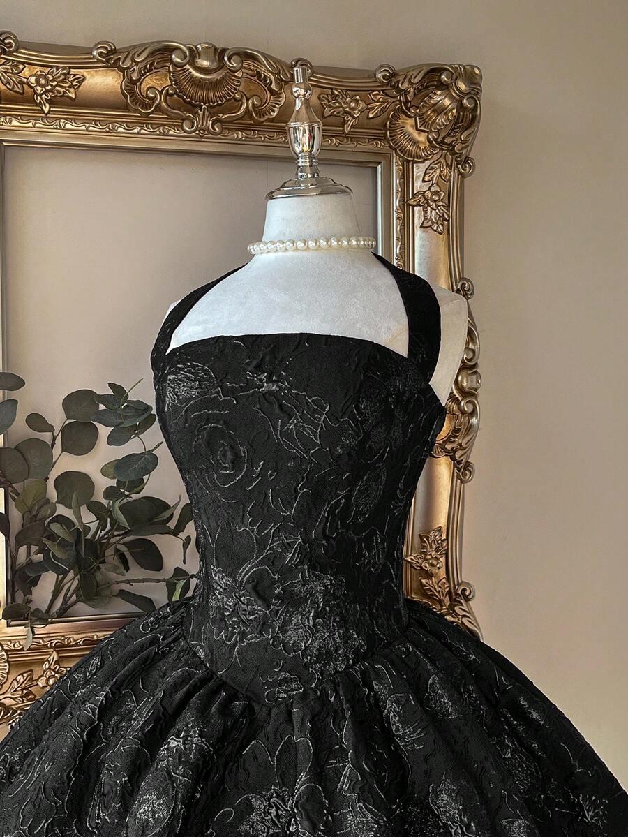 CZARNA MINI SUKIENKA