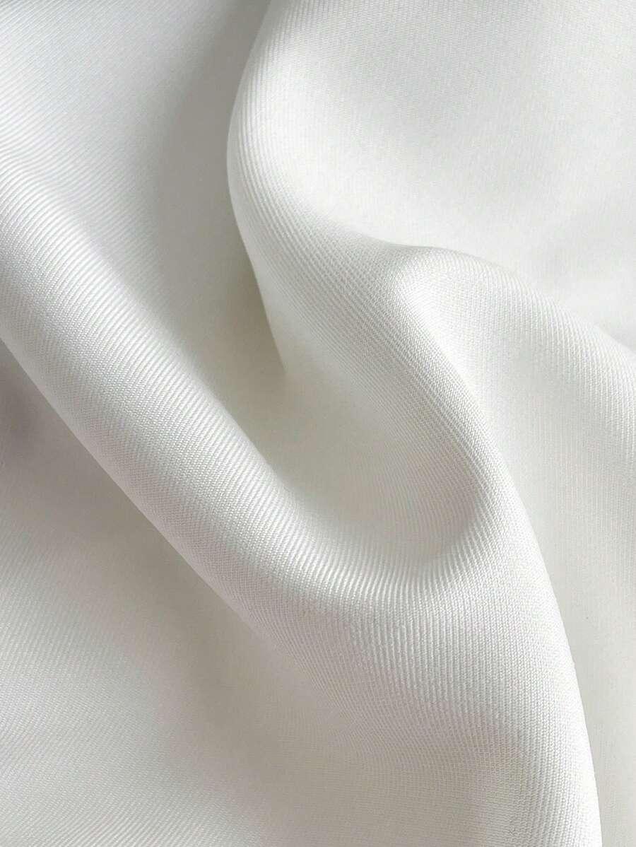 biały top v-neck