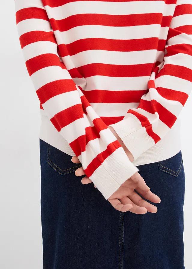 SWETER Z DZIANINY