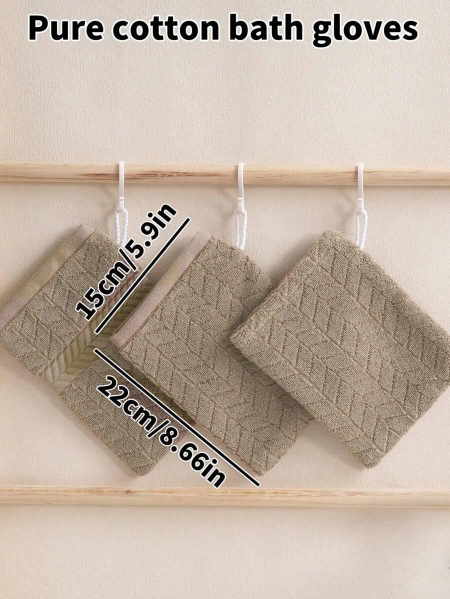 różowe rękawice kąpielowe 3 pack