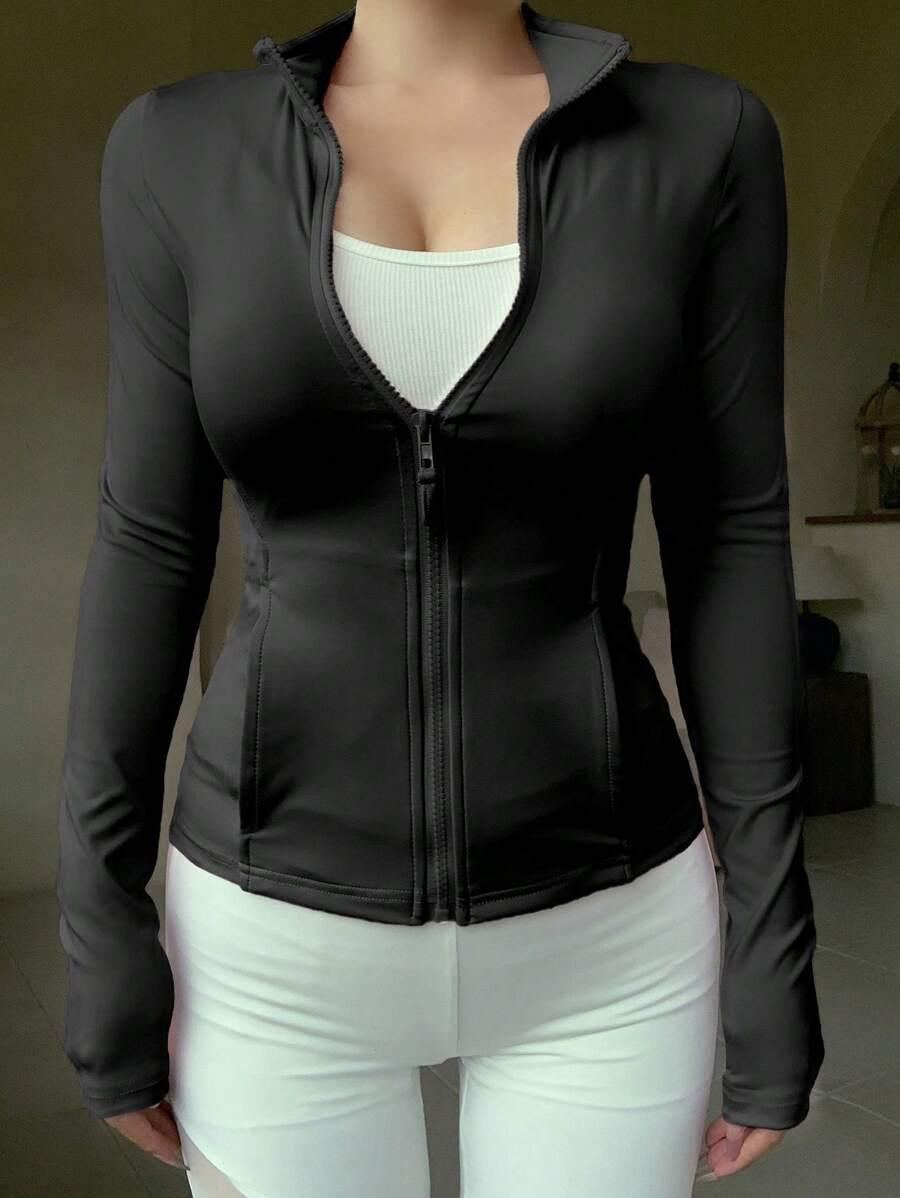CZARNA BLUZKA ZAMEK