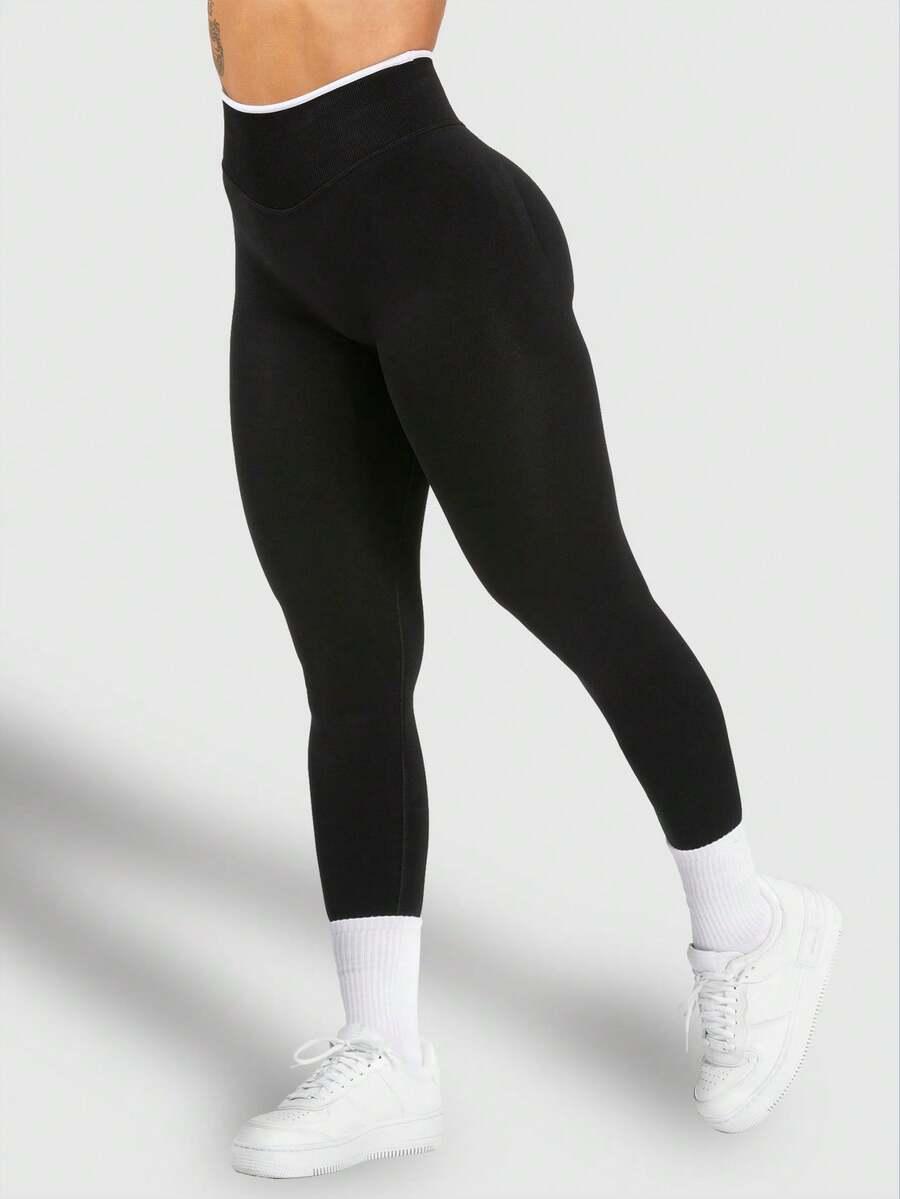 czarne legginsy wysoki stan